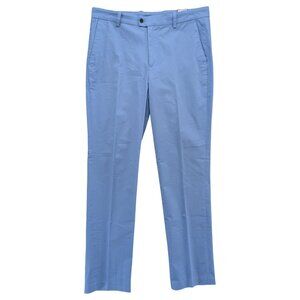 Made Cam Newton Chino Pants Mens Bubble Blue Flat Front Straight Leg Size 32x32